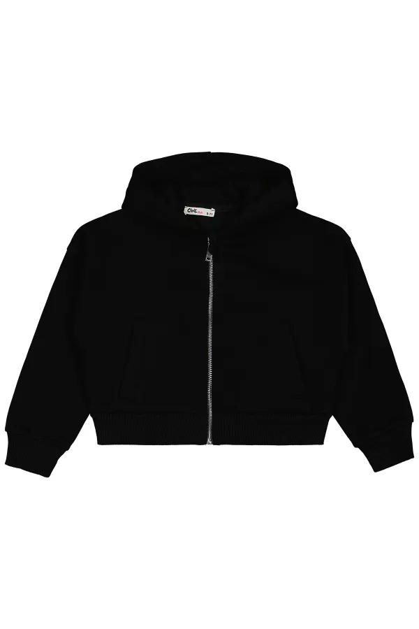 Gilet noir pour fille de 6 à 9 ans - Emballage