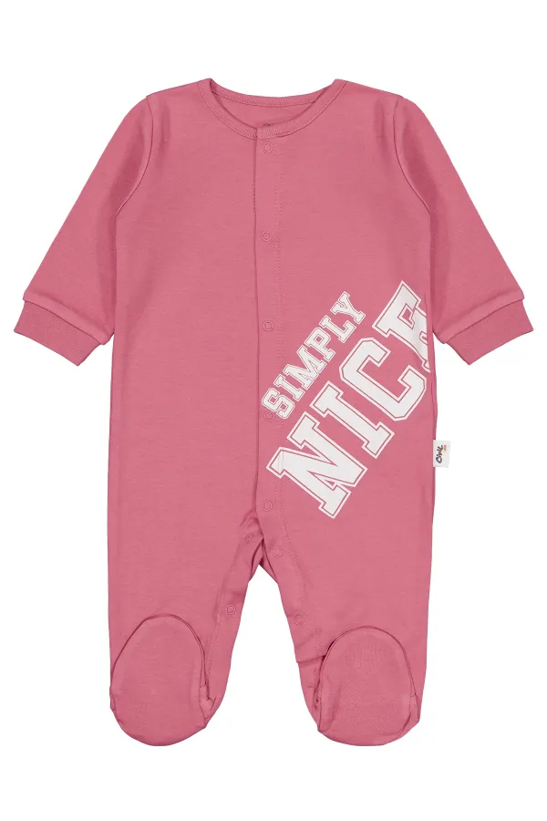 Grenouillères bébé 0-24 mois Rose poudré - Emballage