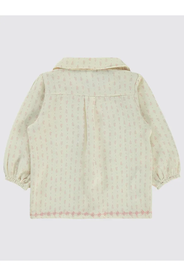 Bebek Gömlek 0-24 Ay Ekru - Paket