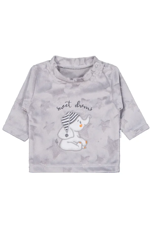 Bebek Pijama Takımı 0-24 Ay Gri - Paket