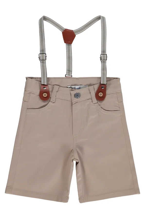 Pantalon Capri pour garçon, 2-5 ans, couleur pierre - Emballage Pantalon Capri pour garçon, 2-5 ans, couleur pierre - Emballage