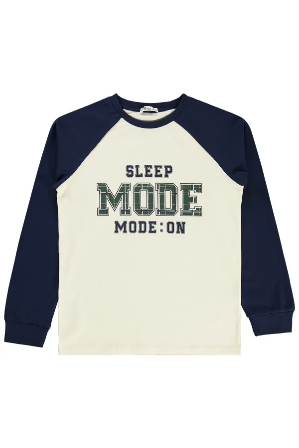 Erkek Çocuk Pijama Takımı 10-13 Yaş Lacivert - Paket