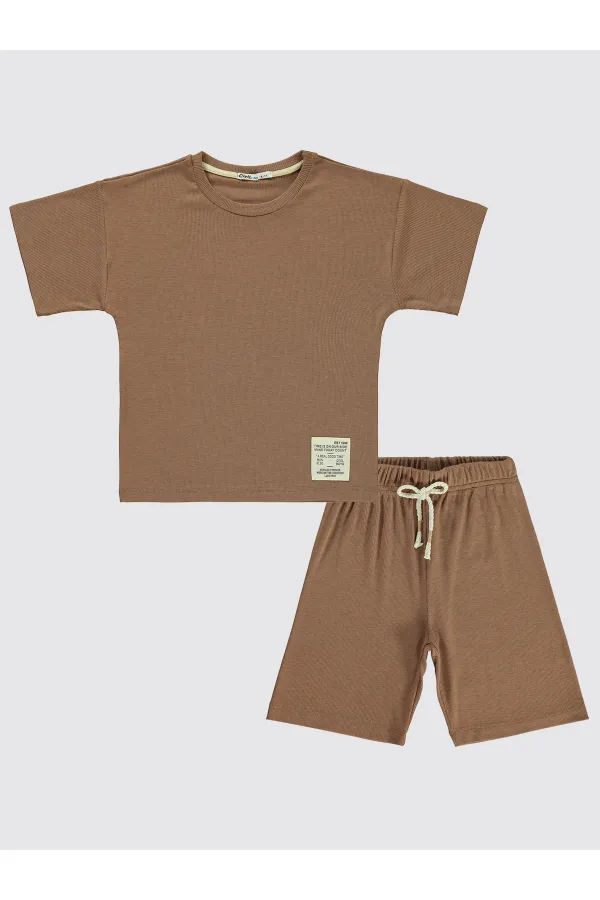 Boys Set 6-9 Years Old Brown - Package