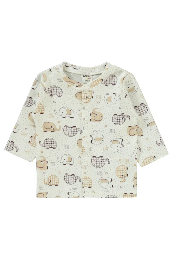 Baby Pajama Set 0-24 Months Brown - Package