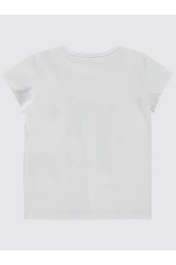 Girl's T-Shirt 2-5 Years White - Pack