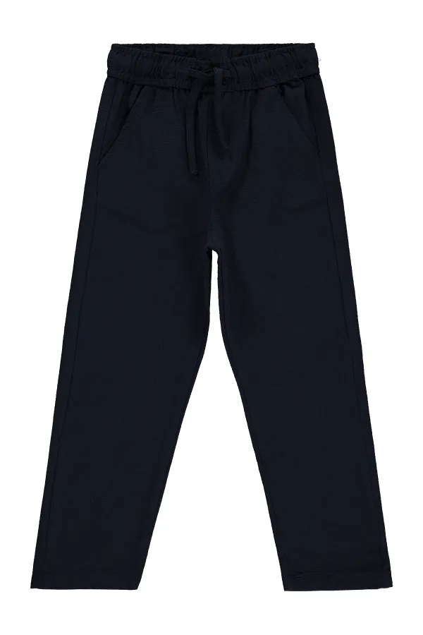 Pantalon garçon, 10-13 ans, bleu marine - Lot