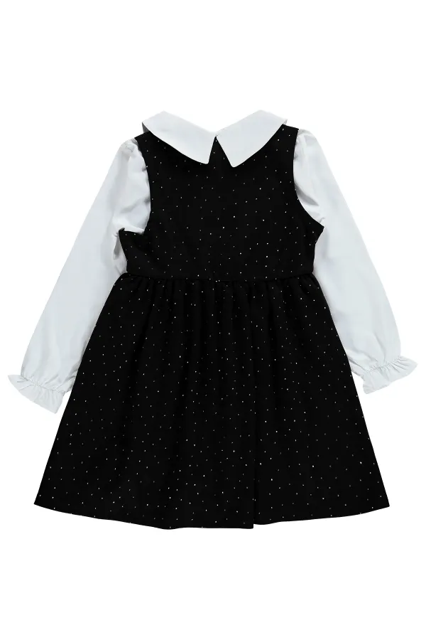 Combinaison et robe pour filles, 10-13 ans, noires - Emballage