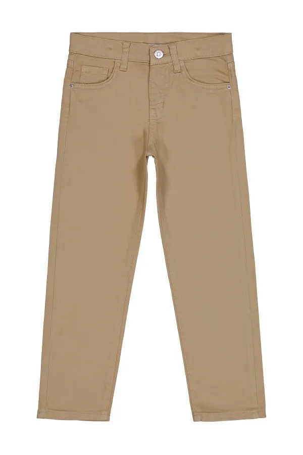 Pantalon garçon 6-9 ans camel - Lot