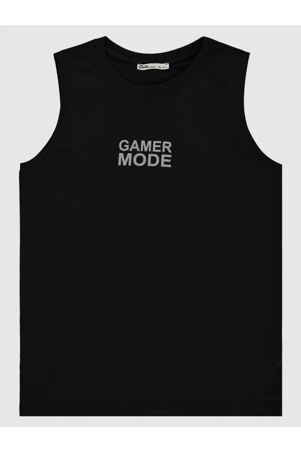 Lot de T-shirts noirs pour garçons de 10 à 13 ans