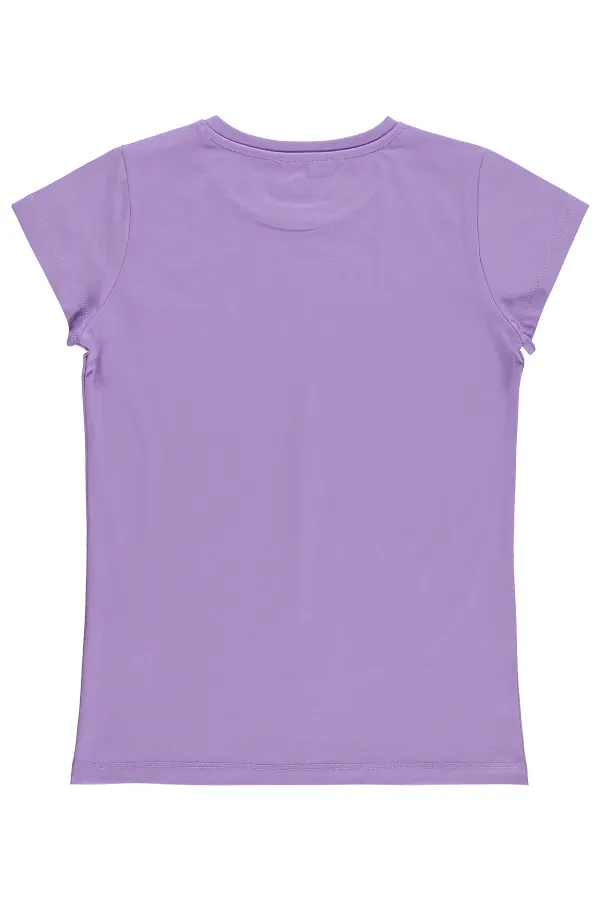 Kız Çocuk Tişört Km 10-13 Yaş Mor - Paket