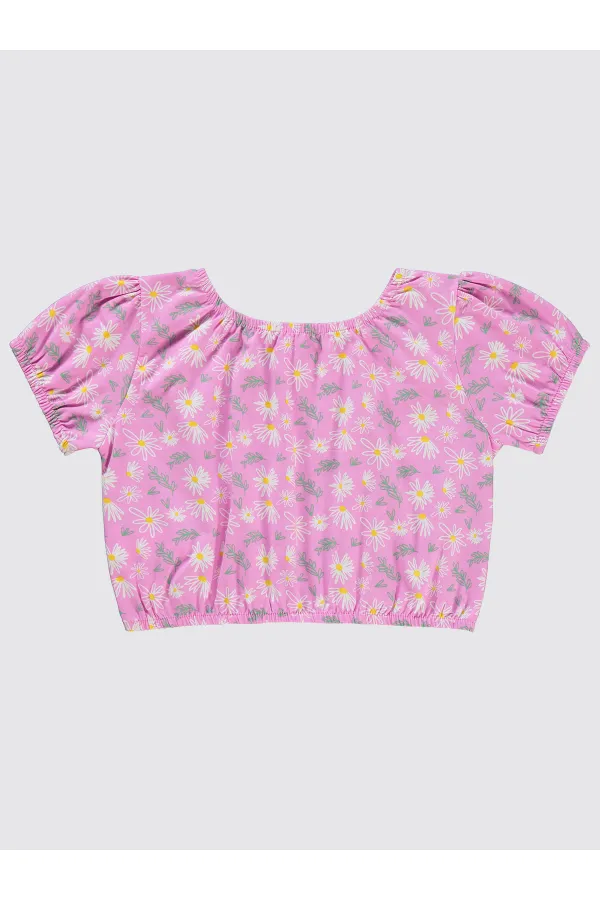 Girl T-Shirt 6-9 Years Old Fondant Pink - Package
