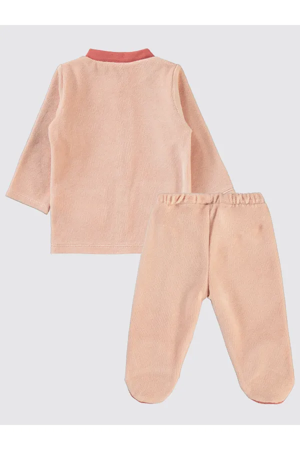 Ensemble pyjama bébé 0-24 mois, couleur poudre - Emballage