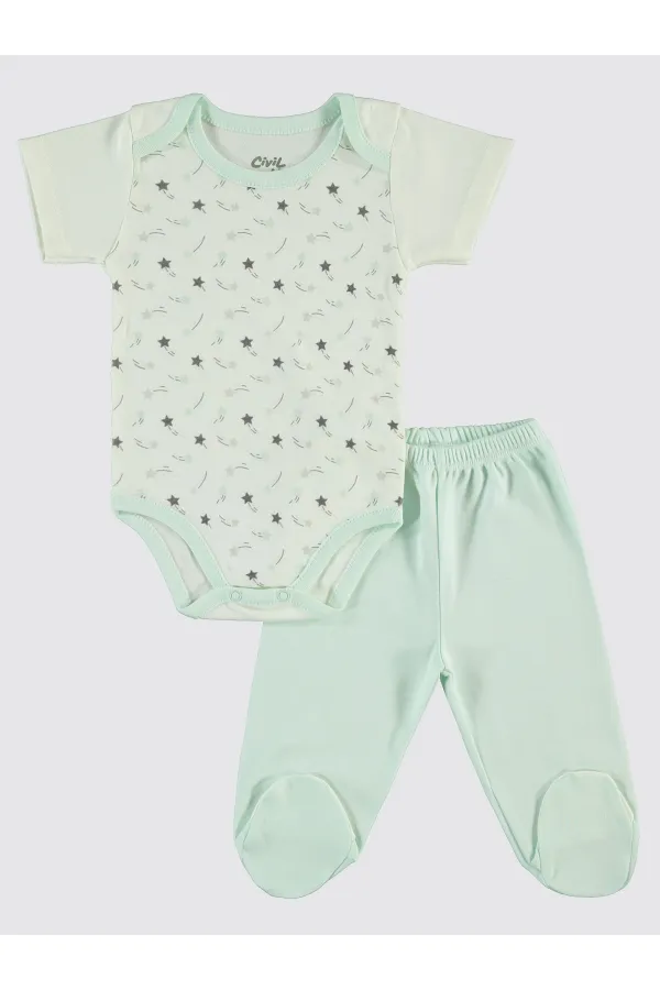 Bebek Zıbın Takımları 0-24 Ay Mint - Paket