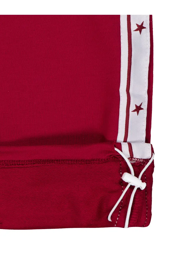 Girls Tracksuit Bottoms 10-13 Years Old Burgundy - Package