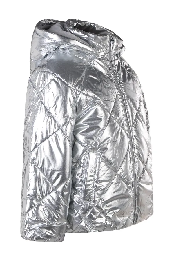 Kız Çocuk Mont 2-5 Yaş Silver - Paket