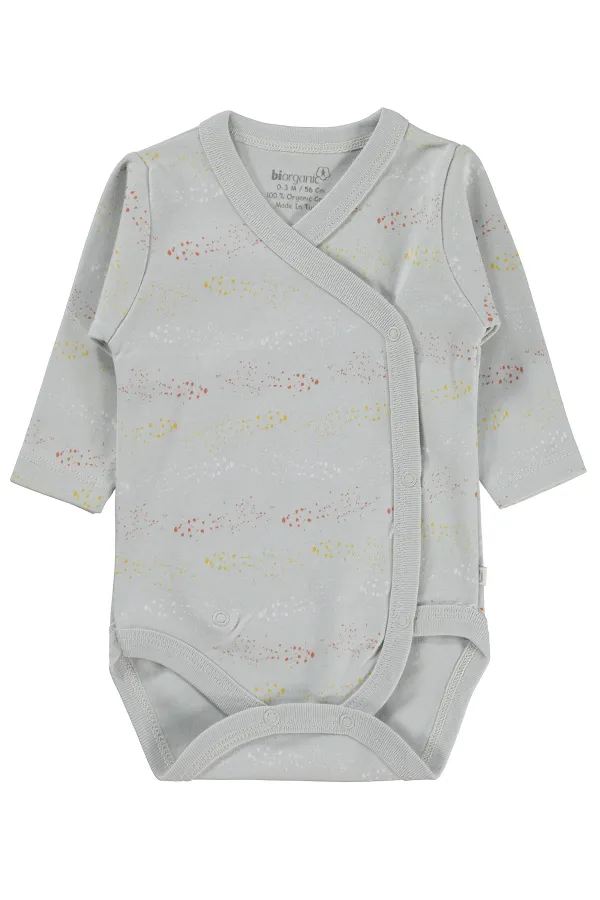 Body bébé à boutons-pression gris 0-24 mois - Emballage Body bébé à boutons-pression gris 0-24 mois - Emballage