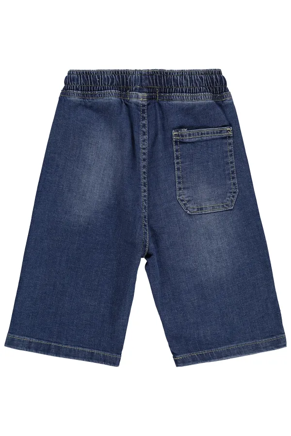 Pantalon Capri garçon, 6-9 ans, bleu clair - Lot