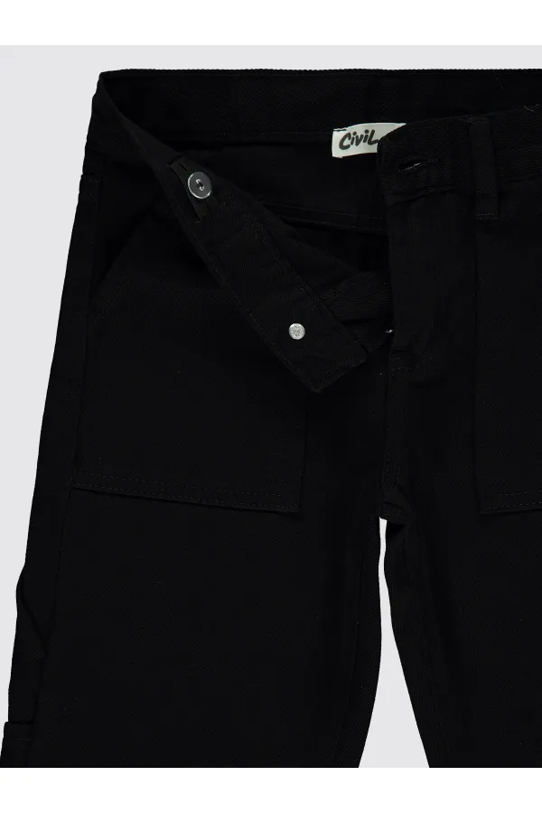 Boy's Trousers 6-9 Years Black - Pack