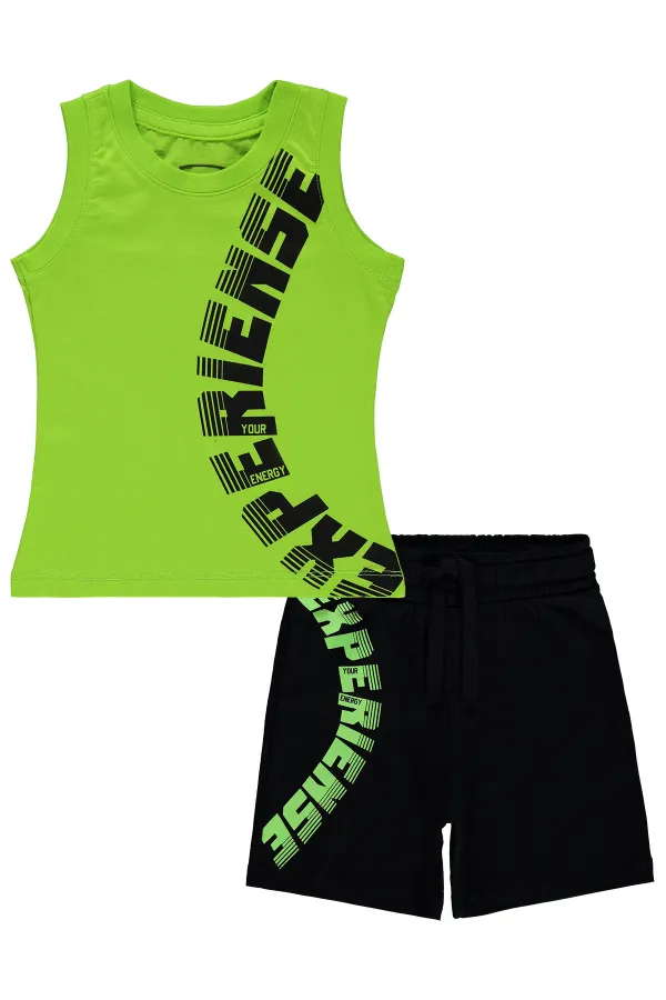 Costume garçon vert citron 2-5 ans - Emballage