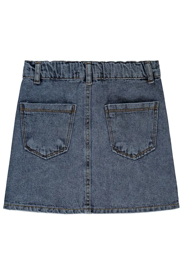 Kız Çocuk Etek 6-9 Yaş Mavi - Paket