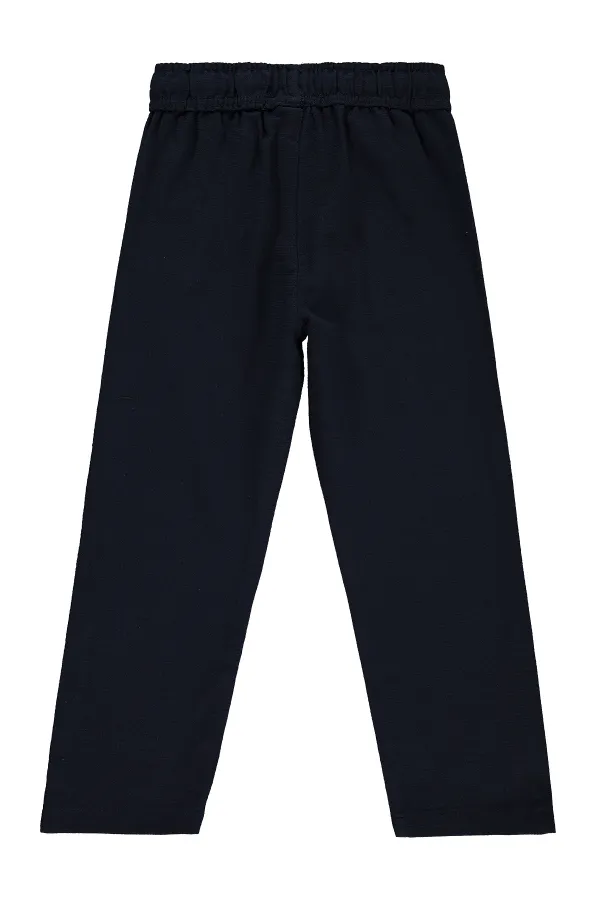 Boys' Trousers, Ages 6-9, Navy Blue - Pack