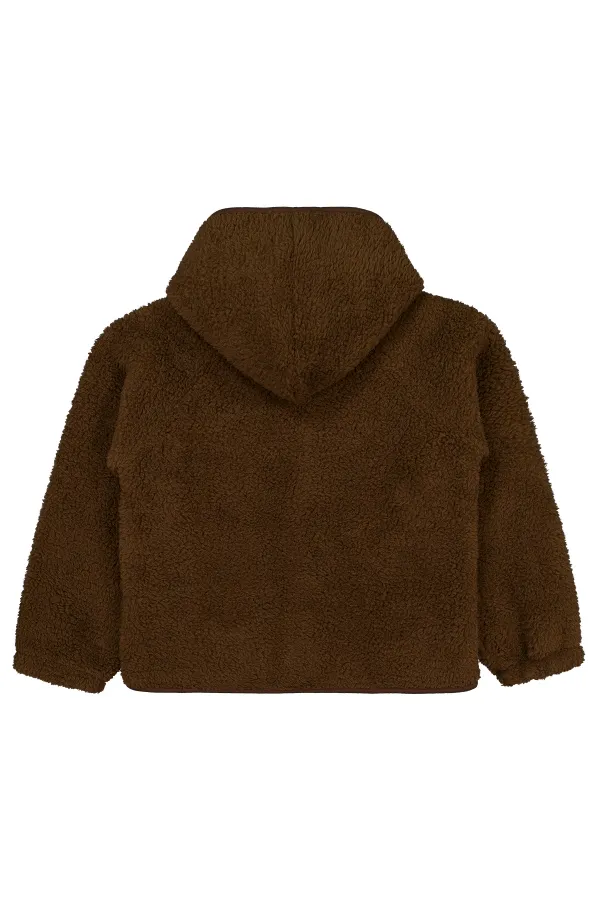 Girl Cardigan 10-13 Years Old Dark Brown - Package