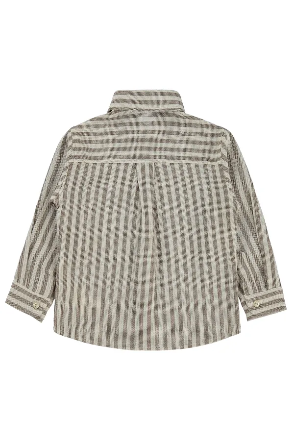 Erkek Çocuk Gömlek 2-5 Yaş Kahve - Paket