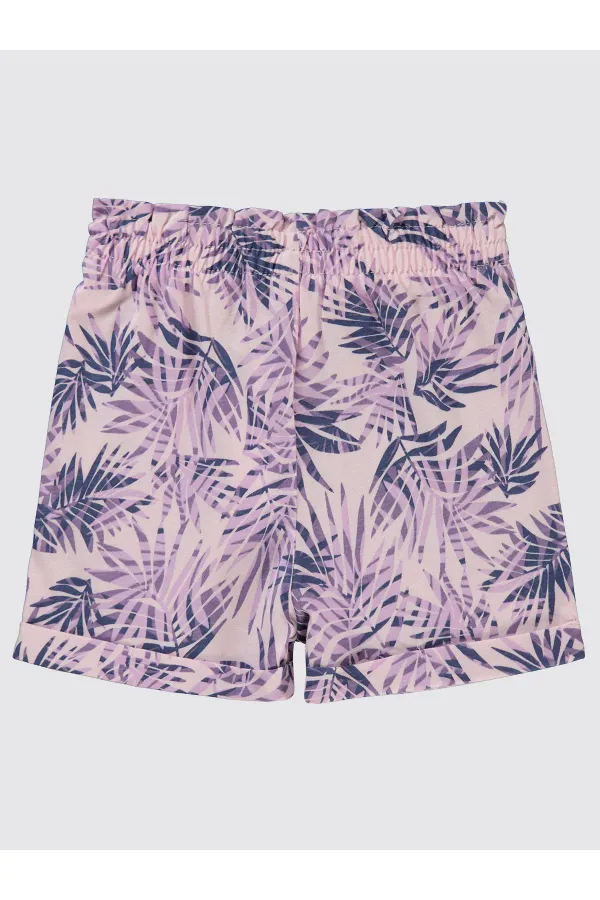Kız Çocuk Şort 2-5 Yaş Lila - Paket