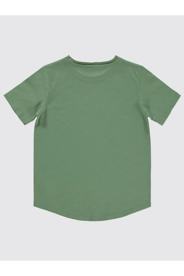 T-shirt garçon 6-9 ans kaki clair - Emballage