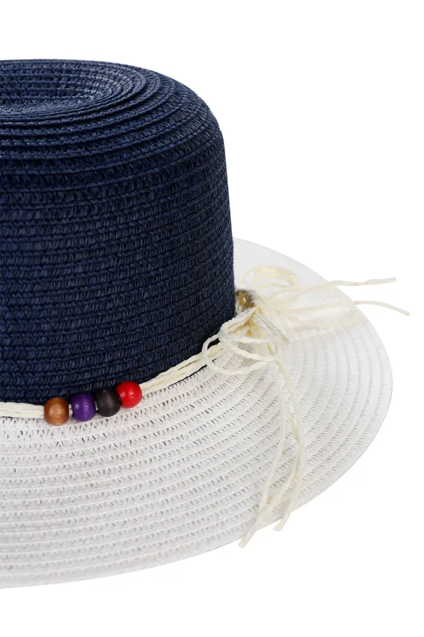 Kız Çocuk Şapka Bere 6-9 Yaş Lacivert - Paket