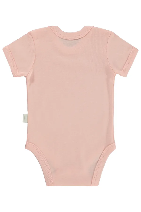 Bebek Çıtçıtlı Badi 0-24 Ay Soft Pembe - Paket