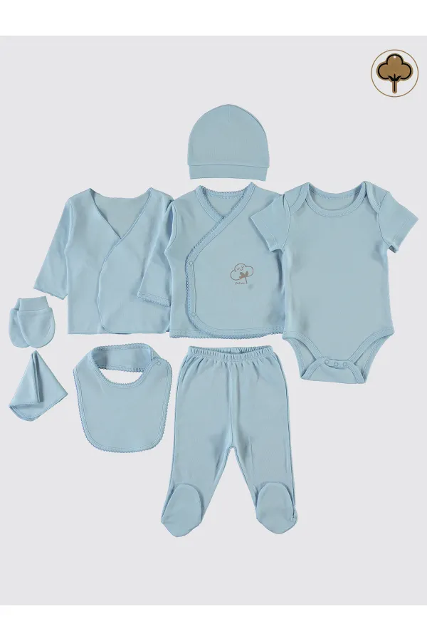 Ensemble de body bébé 0-24 mois bleu - Emballage