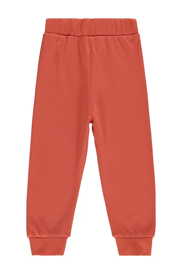 Pantalon de survêtement garçon, KM 2-5 ans, orange foncé - Lot