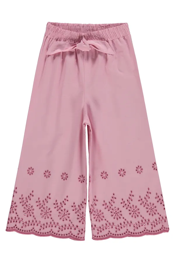 Kız Çocuk Pantolon 2-5 Yaş Koyu Pembe - Paket