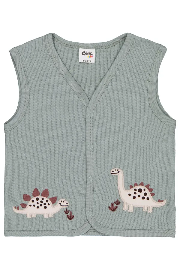 Gilet bébé vert 0-24 mois - Emballage