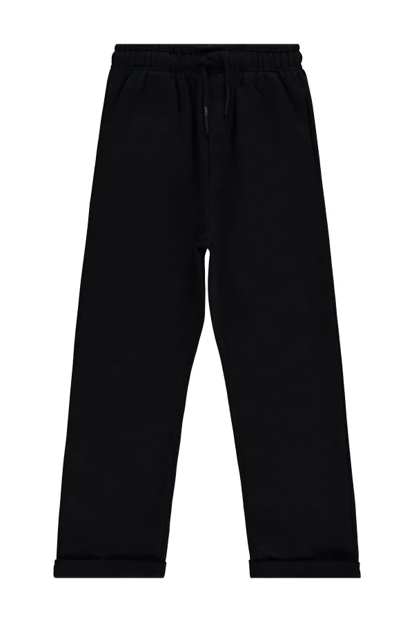 Pantalon garçon, 10-13 ans, noir - Lot