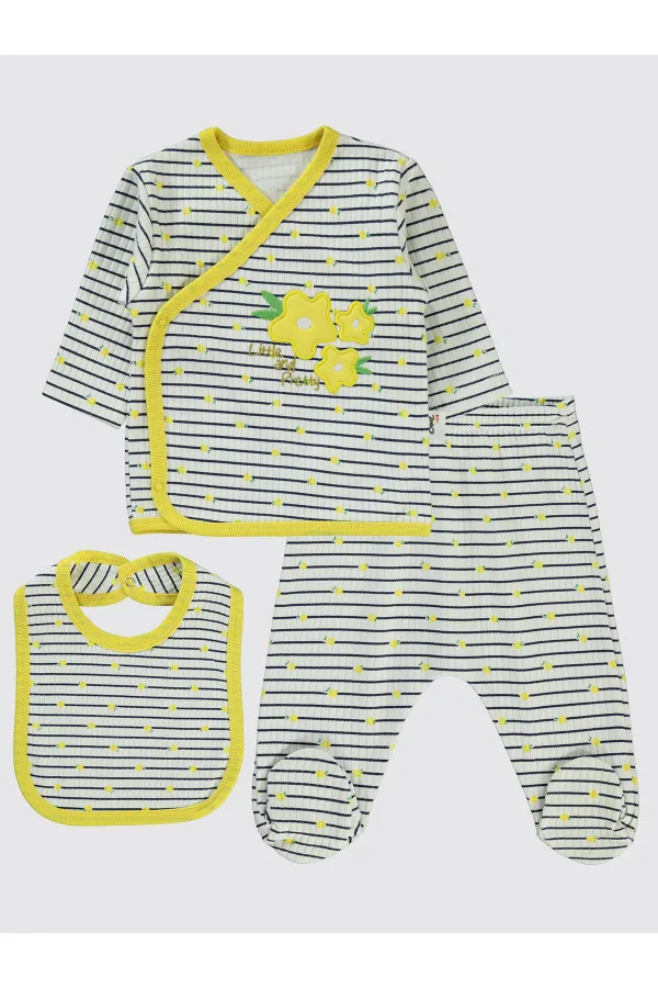 Baby Bodysuit Sets 0-24 Months Yellow - Package
