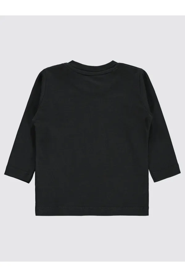 Bebek Sweatshirt 0-24 Ay Füme - Paket