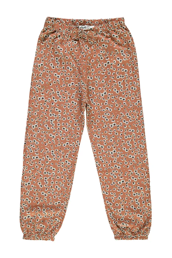 Pantalon fille 10-13 ans, couleur argile italienne - Emballage