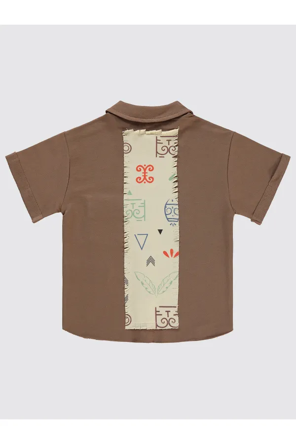 Boy Shirt 2-5 Years Old Brown - Package
