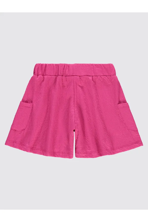 Kız Çocuk Şort 10-13 Yaş Aydınlık Pembe - Paket