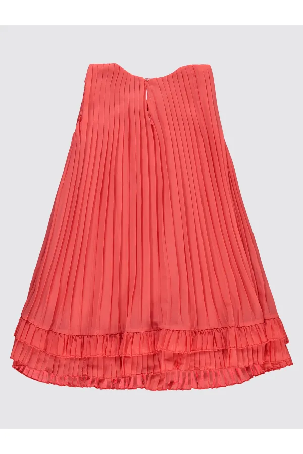 Kız Çocuk Jile ve Elbise 6-9 Yaş Mercan - Paket