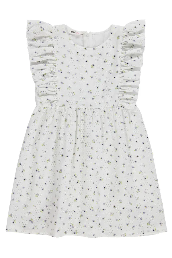 Girls' Jumpsuit and Dress, Ages 6-9, Off-White - Package