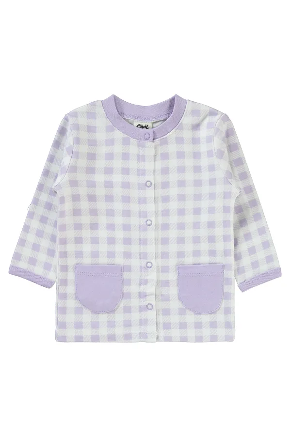 Ensemble pyjama bébé 0-24 mois lilas - Emballage