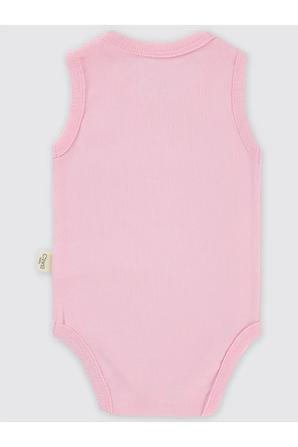 Bebek Çıtçıtlı Badi 0-24 Ay Pembe - Paket