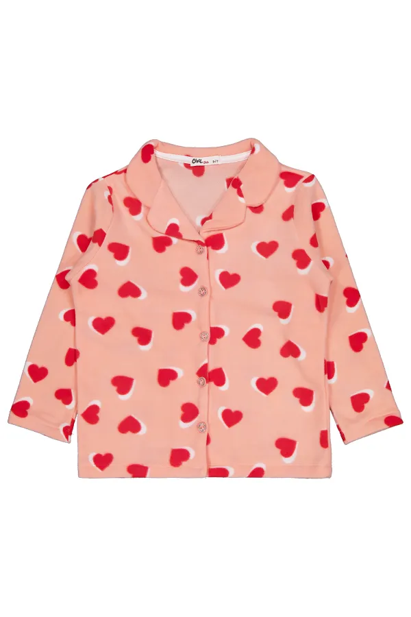 Kız Çocuk Pijama Takımı 10-13 Yaş Somon - Paket Kız Çocuk Pijama Takımı 10-13 Yaş Somon - Paket