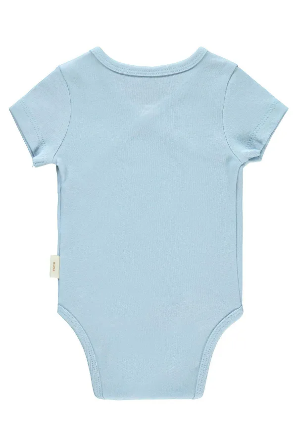 Bebek Çıtçıtlı Badi 0-24 Ay Mavi - Paket