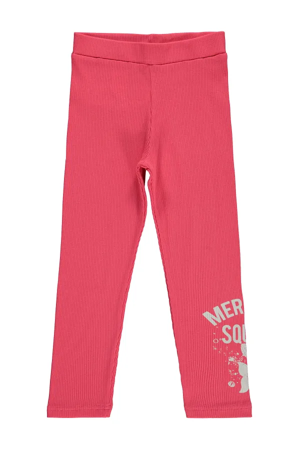 Kız Çocuk Tayt 6-9 Yaş Nar - Paket