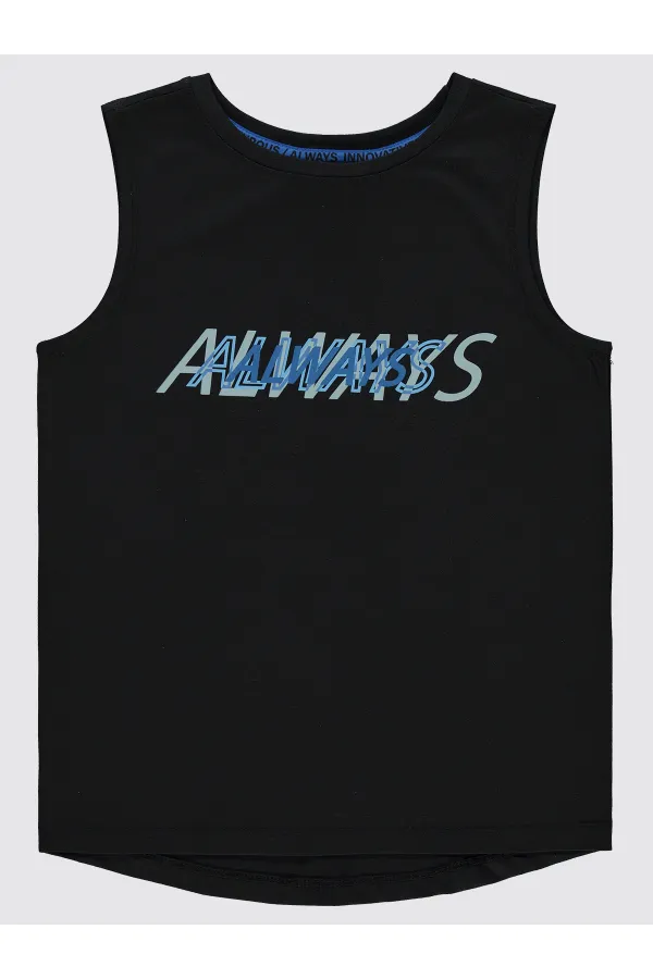 Lot de T-shirts noirs pour garçons de 10 à 13 ans