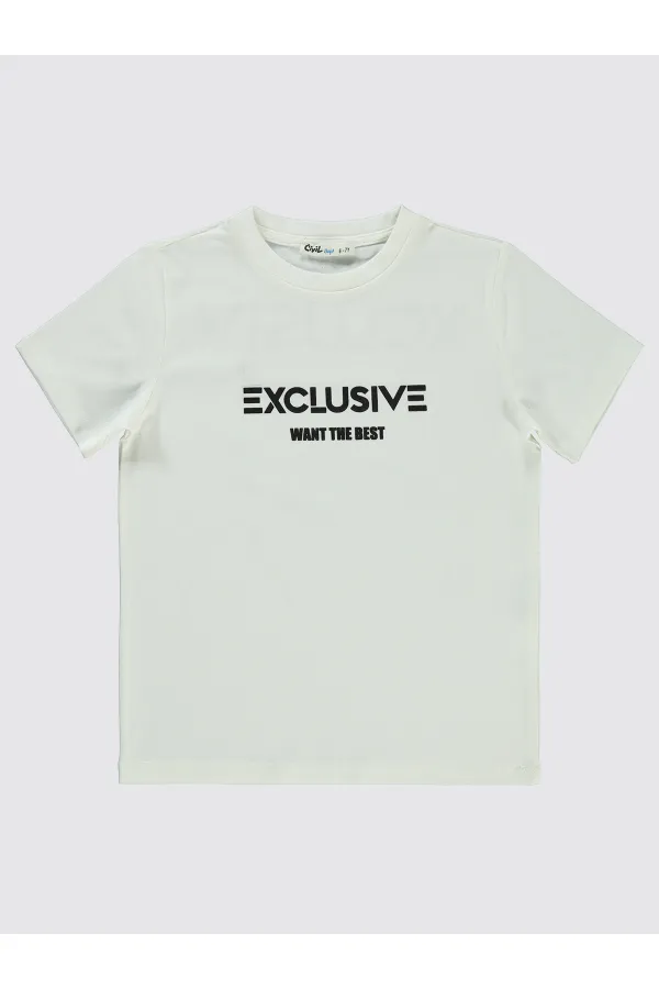 Lot de T-shirts blancs pour garçon de 6 à 9 ans